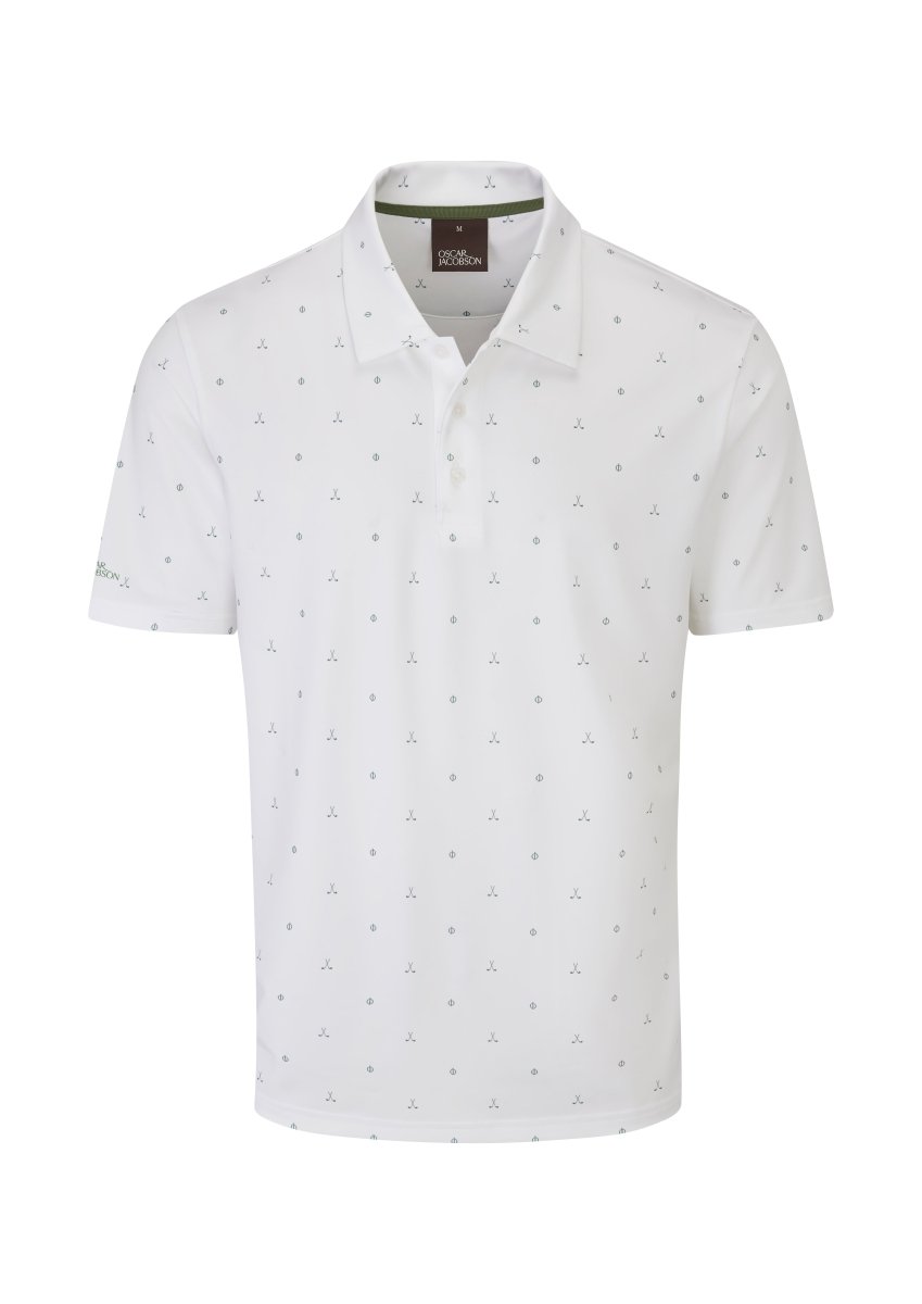 Oscar Jacobson Burrows Polo Shirt - White - Oscar Jacobson