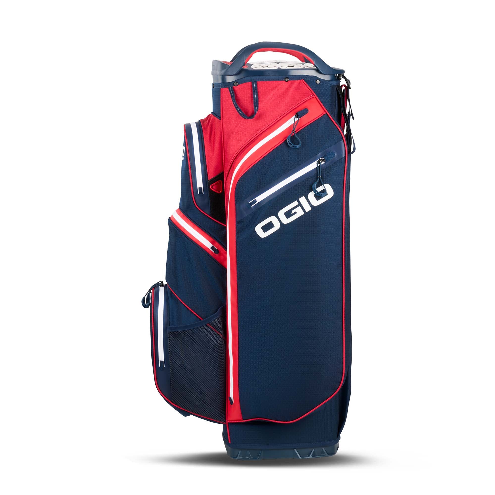 OGIO All Elements Silencer 2025 Cart Bag - Red/White/Blue