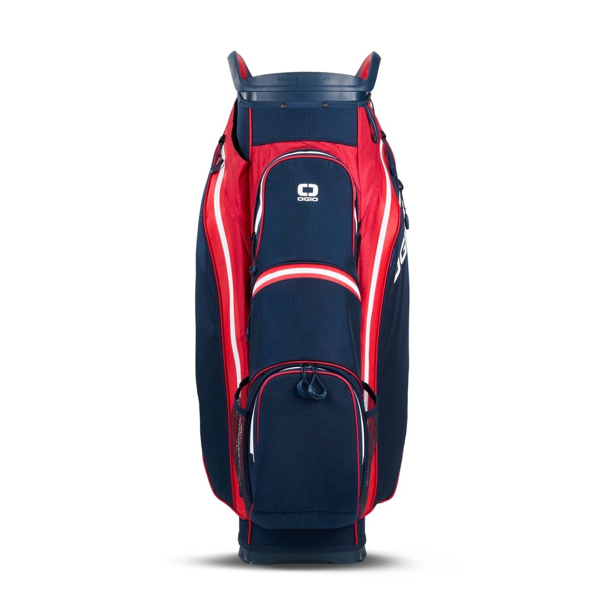 OGIO All Elements Silencer 2025 Cart Bag - Red/White/Blue - Ogio