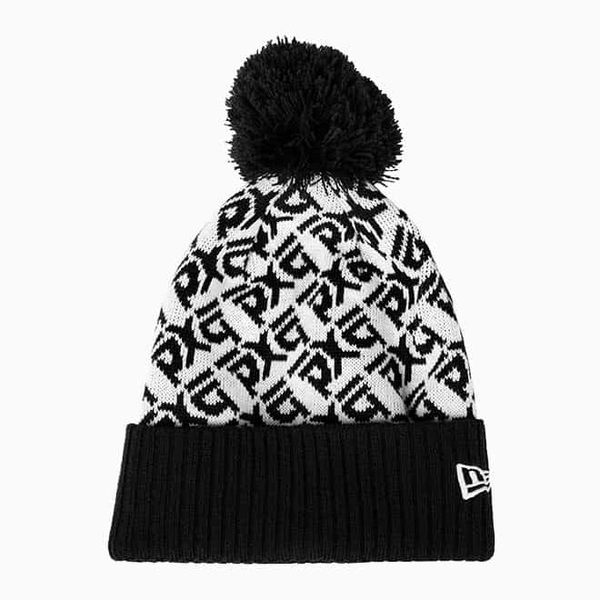 PXG Infinite Logo Jacquard Knit Beanie - Black