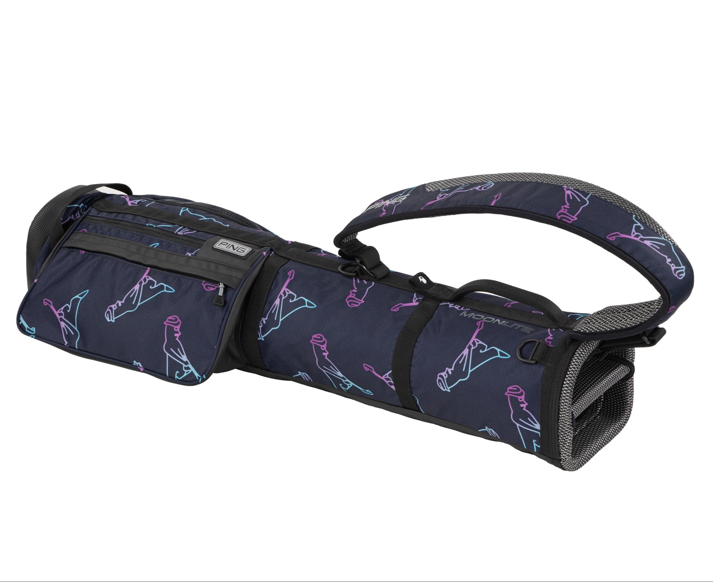 Ping Moonlite 244 Carry Bag - Navy/Mr Ping