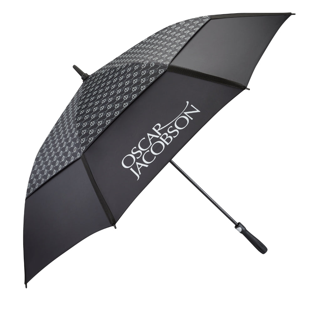 Oscar Jacobson Gio Print Dual Canopy Umbrella - Black