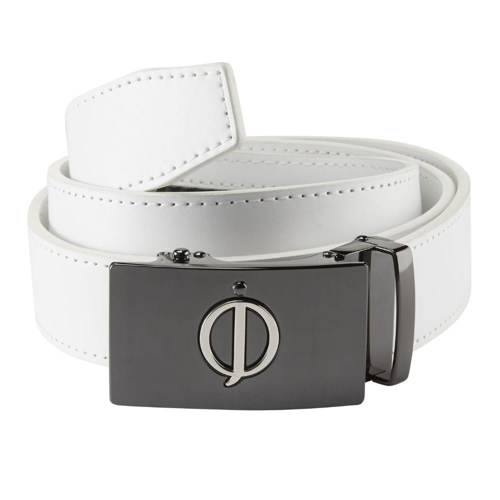 Oscar Jacobson Leather Belt - White