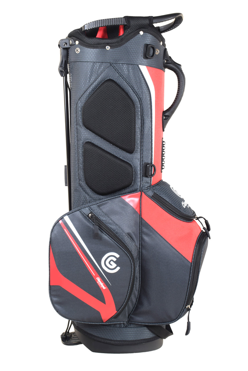 Cleveland Saturday 2 Stand Bag Red/Charcoal