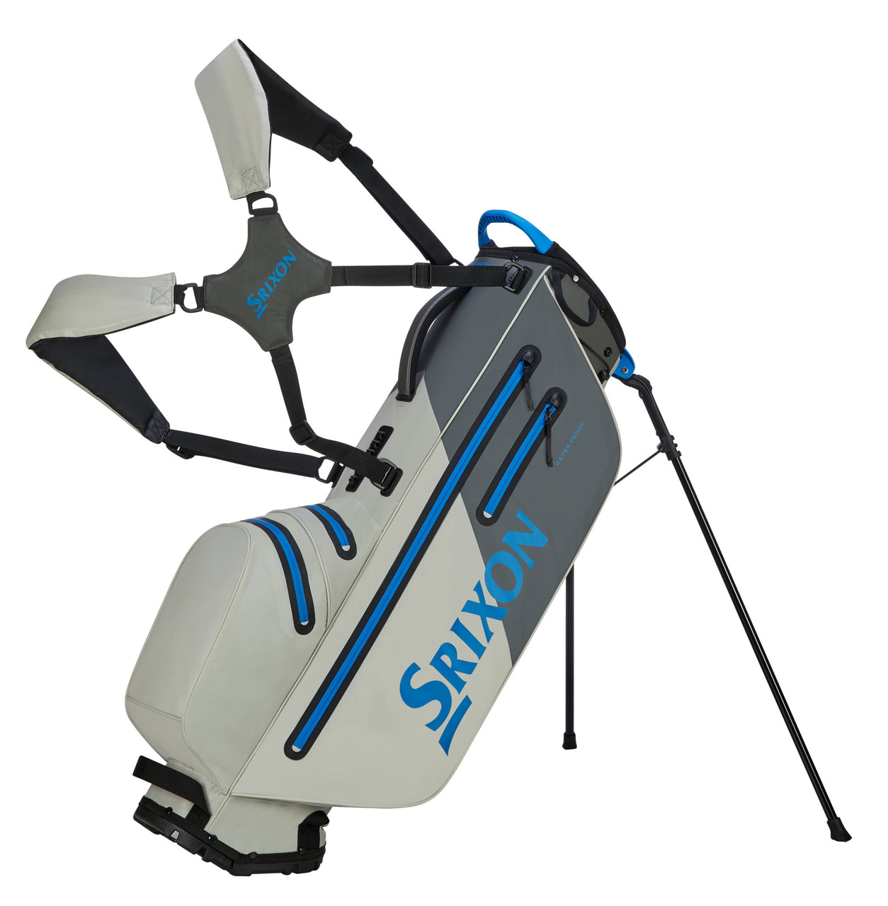Srixon Weatherproof Stand Bag - Charcoal/Grey/Blue