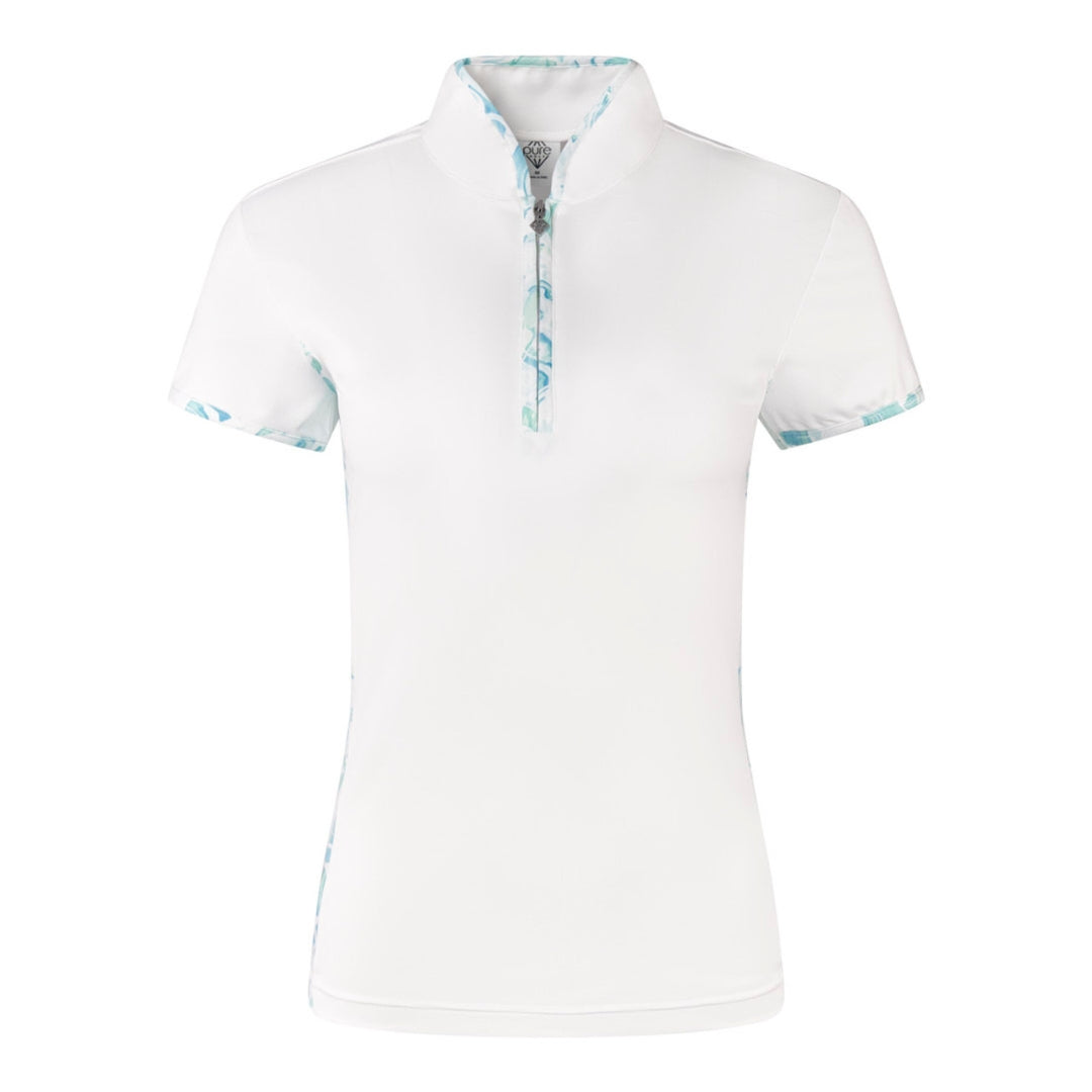 Pure Golf Ladies Bliss Cap Sleeve Polo Shirt