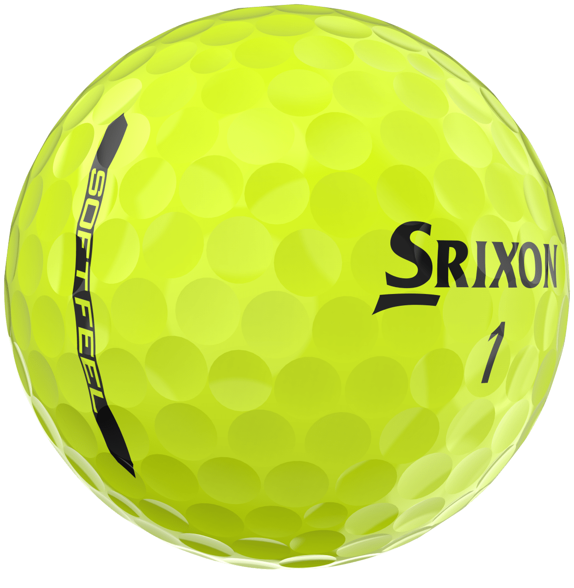 Srixon Soft Feel Yellow Golf Balls (3 Ball Sleeve) - Srixon