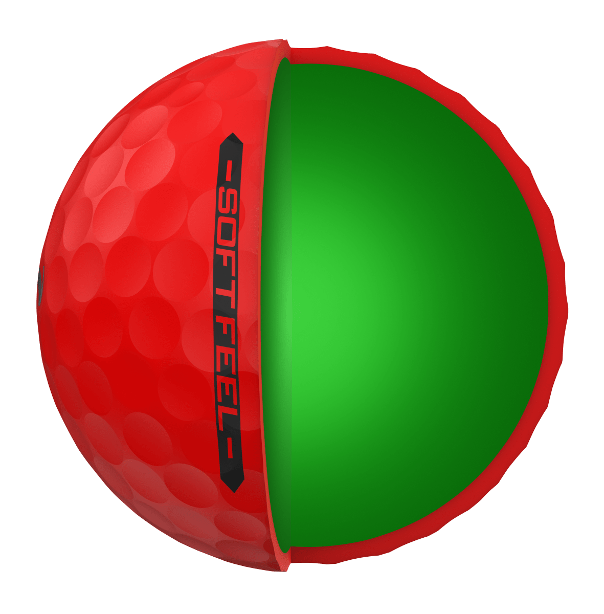 Srixon Soft Feel Brite Red Golf Balls - Srixon