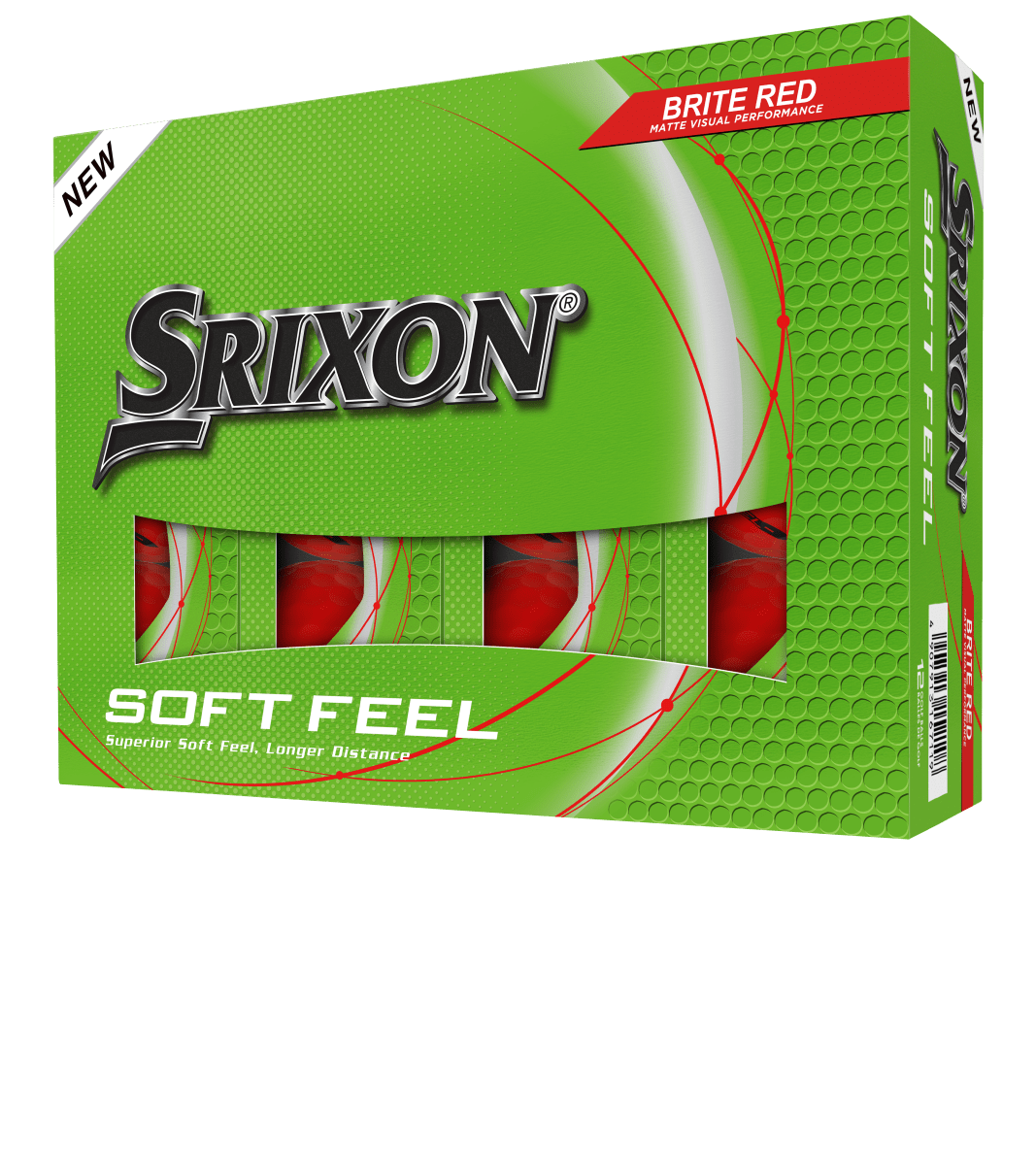Srixon Soft Feel Brite Red Golf Balls - Srixon