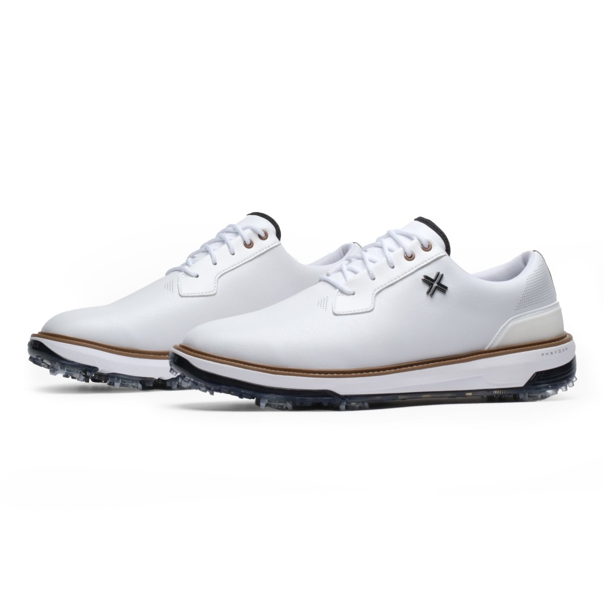 PAYNTR Speed Reserve Classic Tour Spiked Golf Shoes - White - Payntr