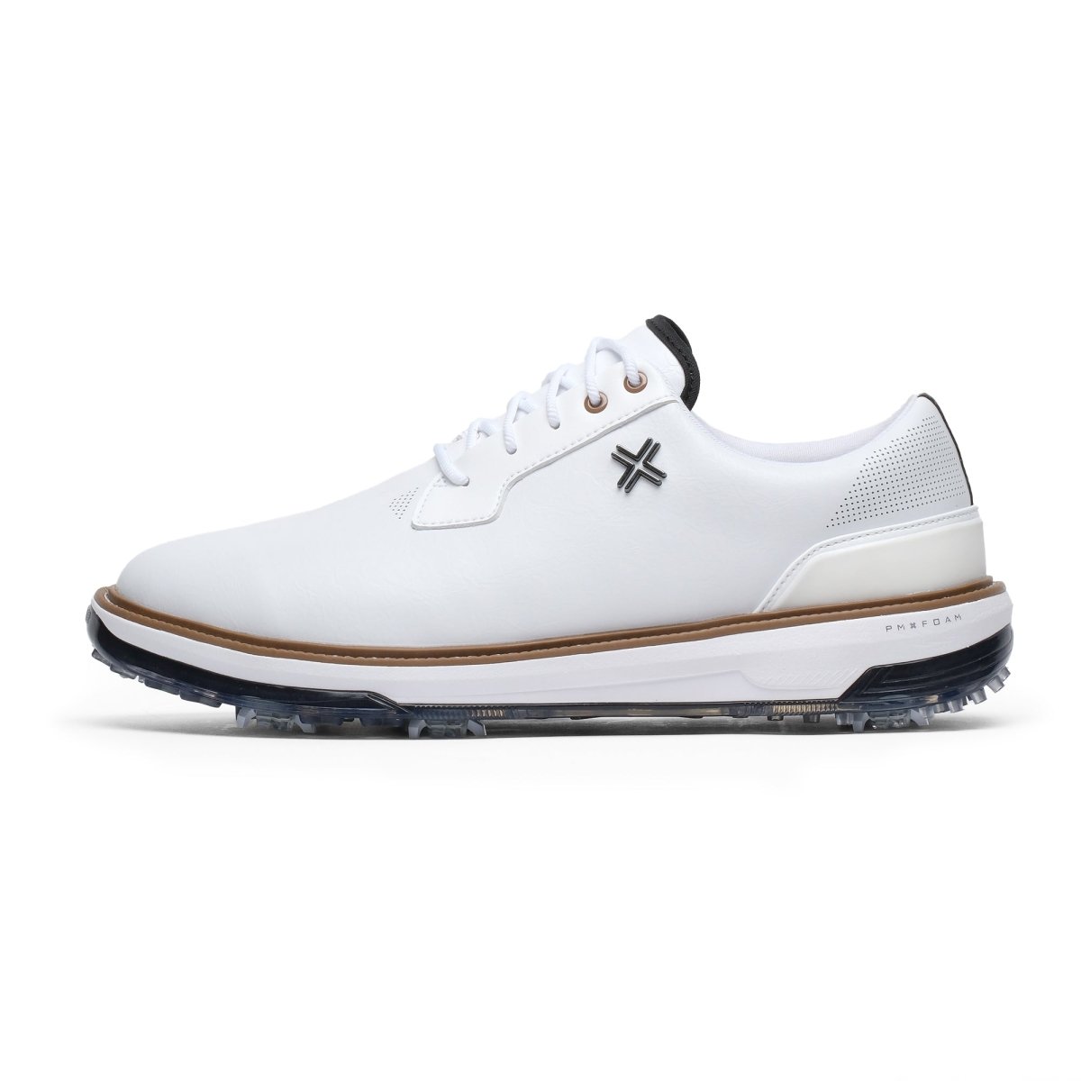 PAYNTR Speed Reserve Classic Tour Spiked Golf Shoes - White - Payntr