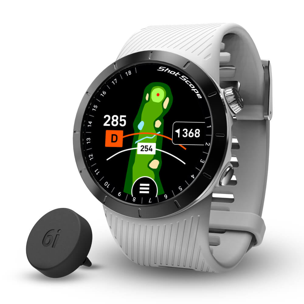 Shot Scope X5 Golf GPS Watch - Prestige White