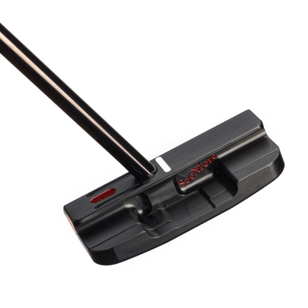 SeeMore Mini Giant Deep Flange Black Golf Putter