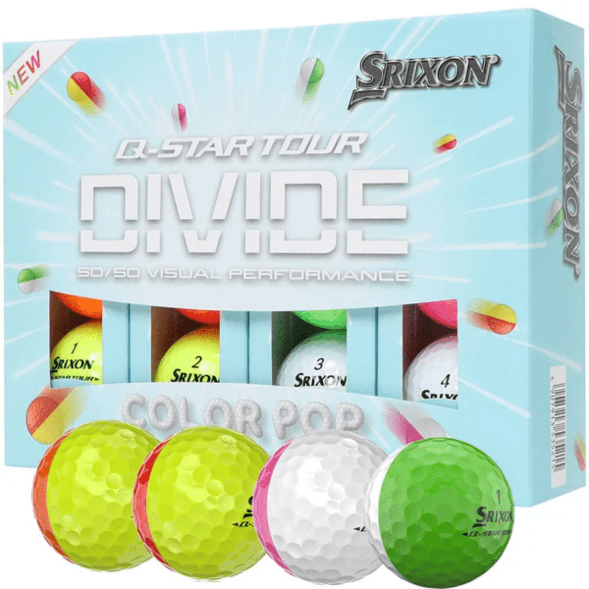 Srixon Q Star Tour Divide Multi Golf Balls - Srixon