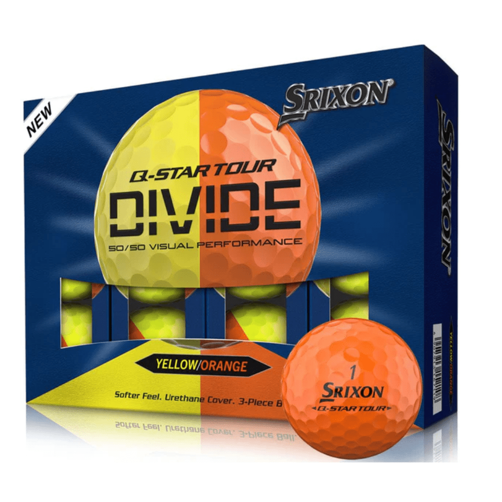 Srixon Q Star Tour Divide Yellow/Orange Golf Balls - Srixon