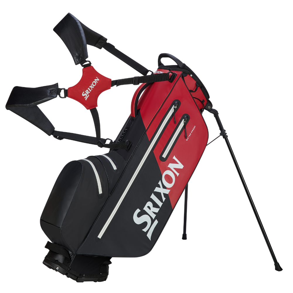 Srixon Waterproof Stand Bag - Black / Red