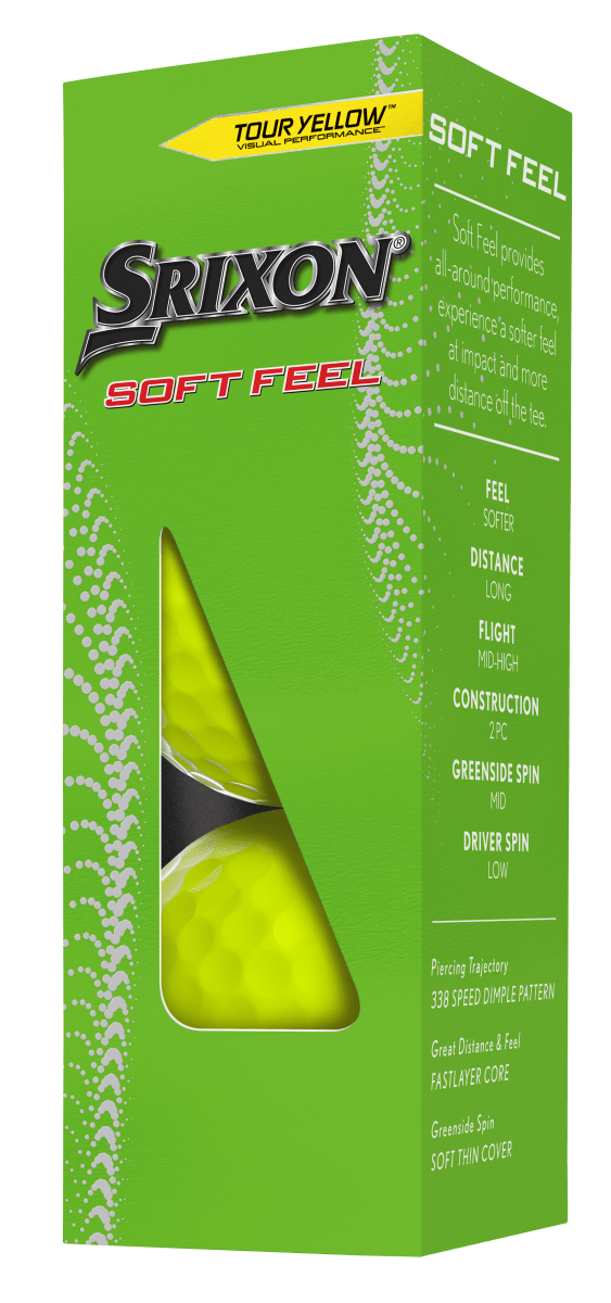 Srixon Soft Feel Yellow Golf Balls - Srixon