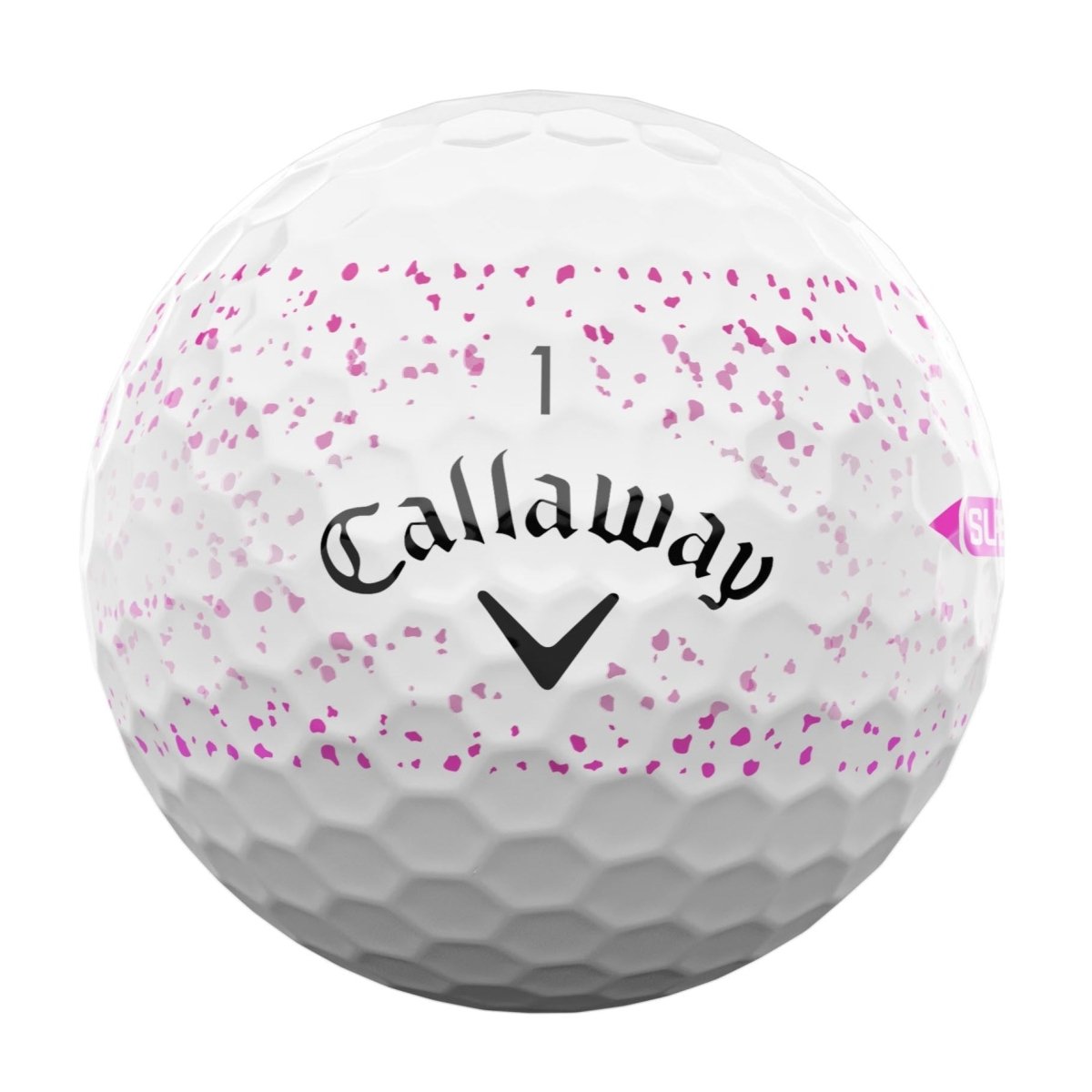 Callaway Supersoft Splatter Pink Golf Balls (3 Ball Sleeve) - Callaway