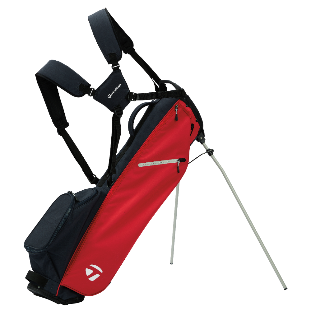 TaylorMade 2024 Flextech Carry Bag - Dark Navy / Red