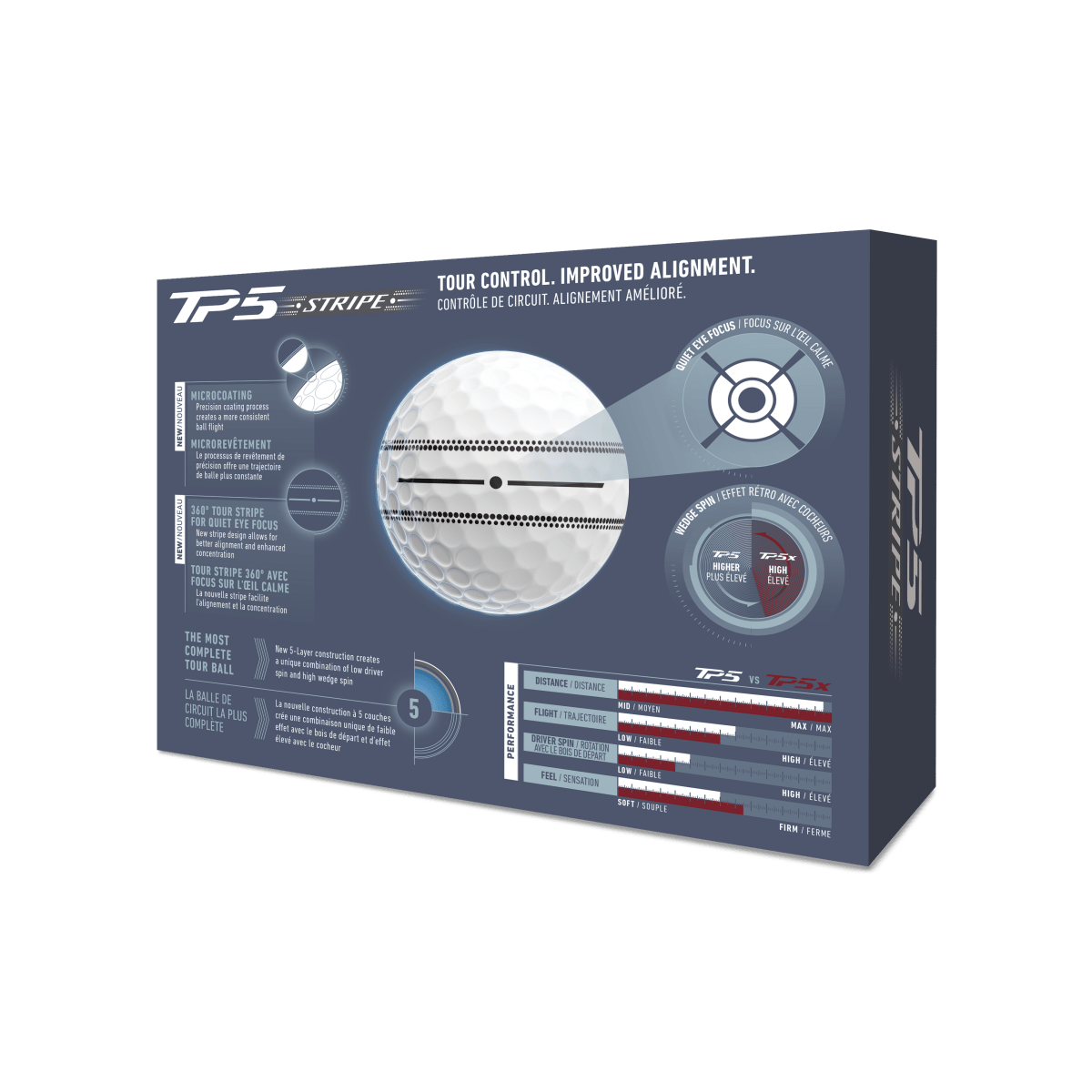 Taylormade 2026 TP5 Stripe Golf Balls - TaylorMade