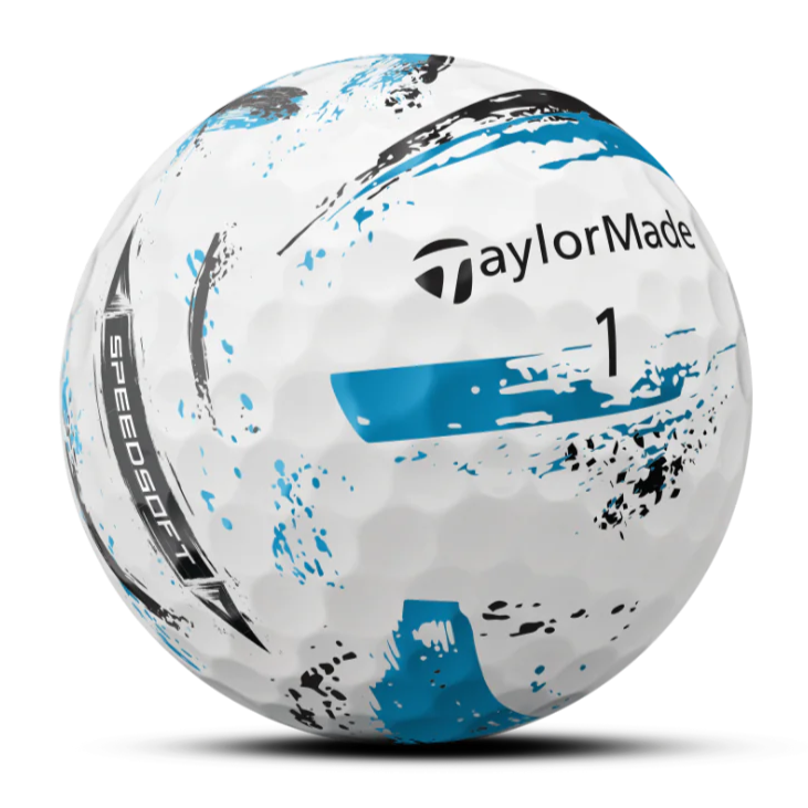 TaylorMade Speedsoft Ink Blue Golf Balls (3 Ball Sleeve)