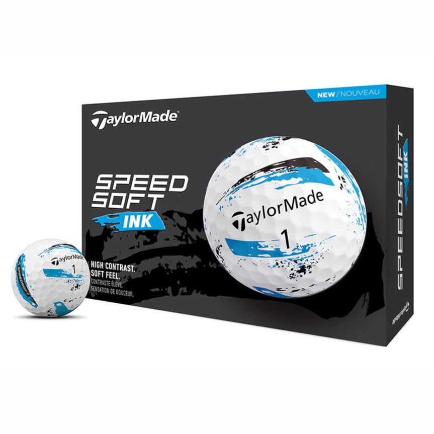 TaylorMade Speedsoft Ink Blue Golf Balls (3 Ball Sleeve)