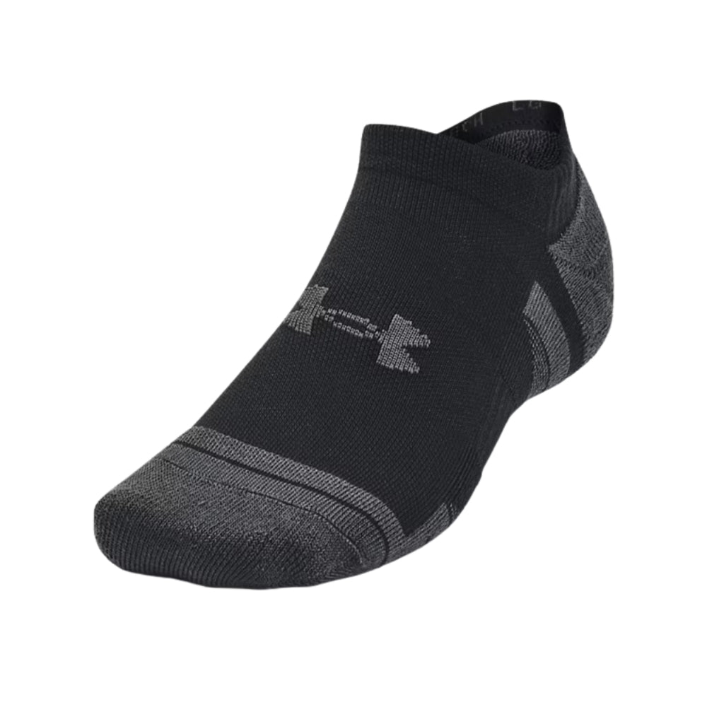 Under Amour Performance Tech Unisex 3-Pack No Show Socks - Black