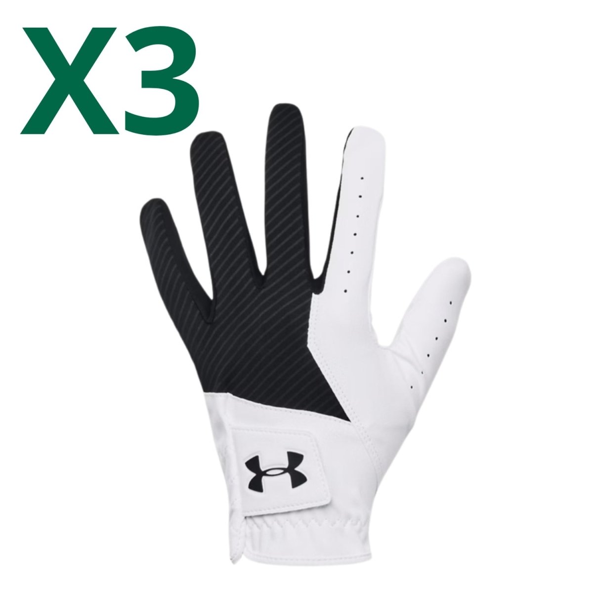 Under Armour Medal Men's Golf Glove (3 Pack Bundle) - Under Armour