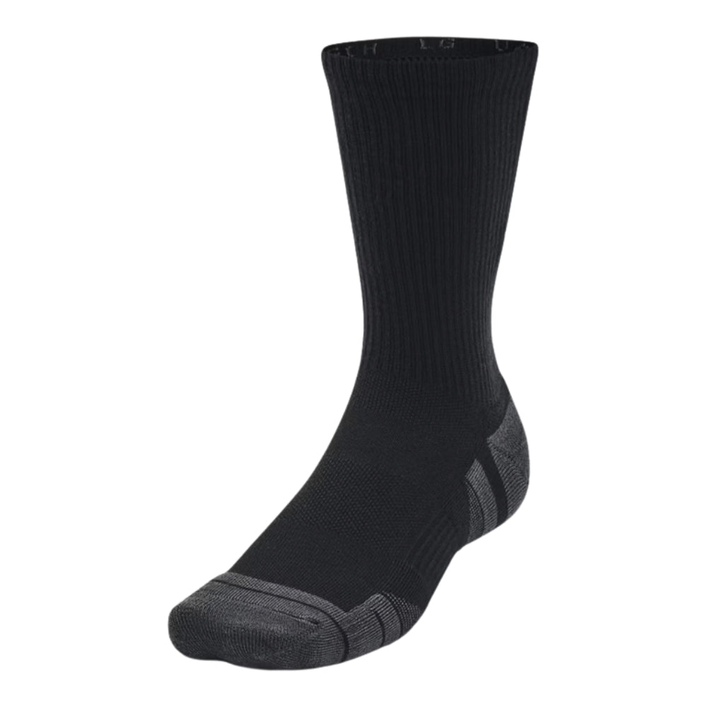 Under Armour Performance Tech Unisex 3-Pack Crew Socks - Black