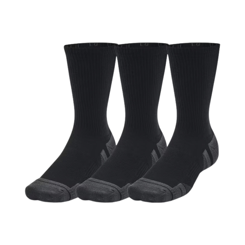 Under Armour Performance Tech Unisex 3-Pack Crew Socks - Black