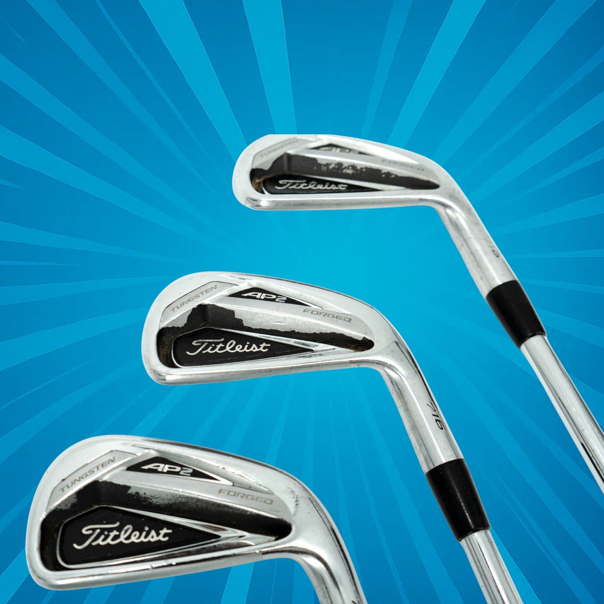 Titleist 716 AP2 Irons / 4-SW Iron / Dynamic Gold AMT S300 Shafts / Stiff