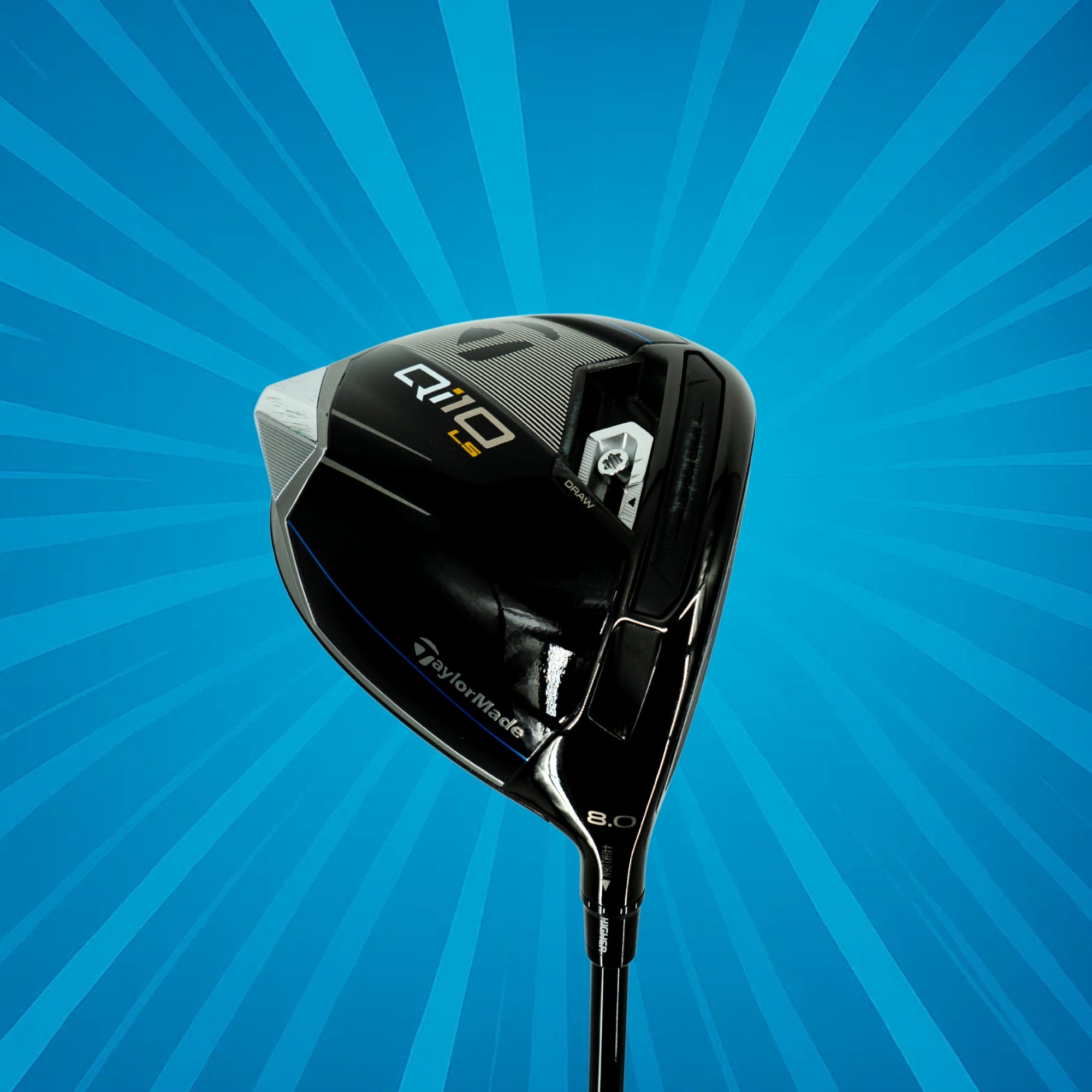 TaylorMade Qi10 LS Driver / 8 Degree / HZRDUS RDX Smoke Red 5.5 / Reg Flex