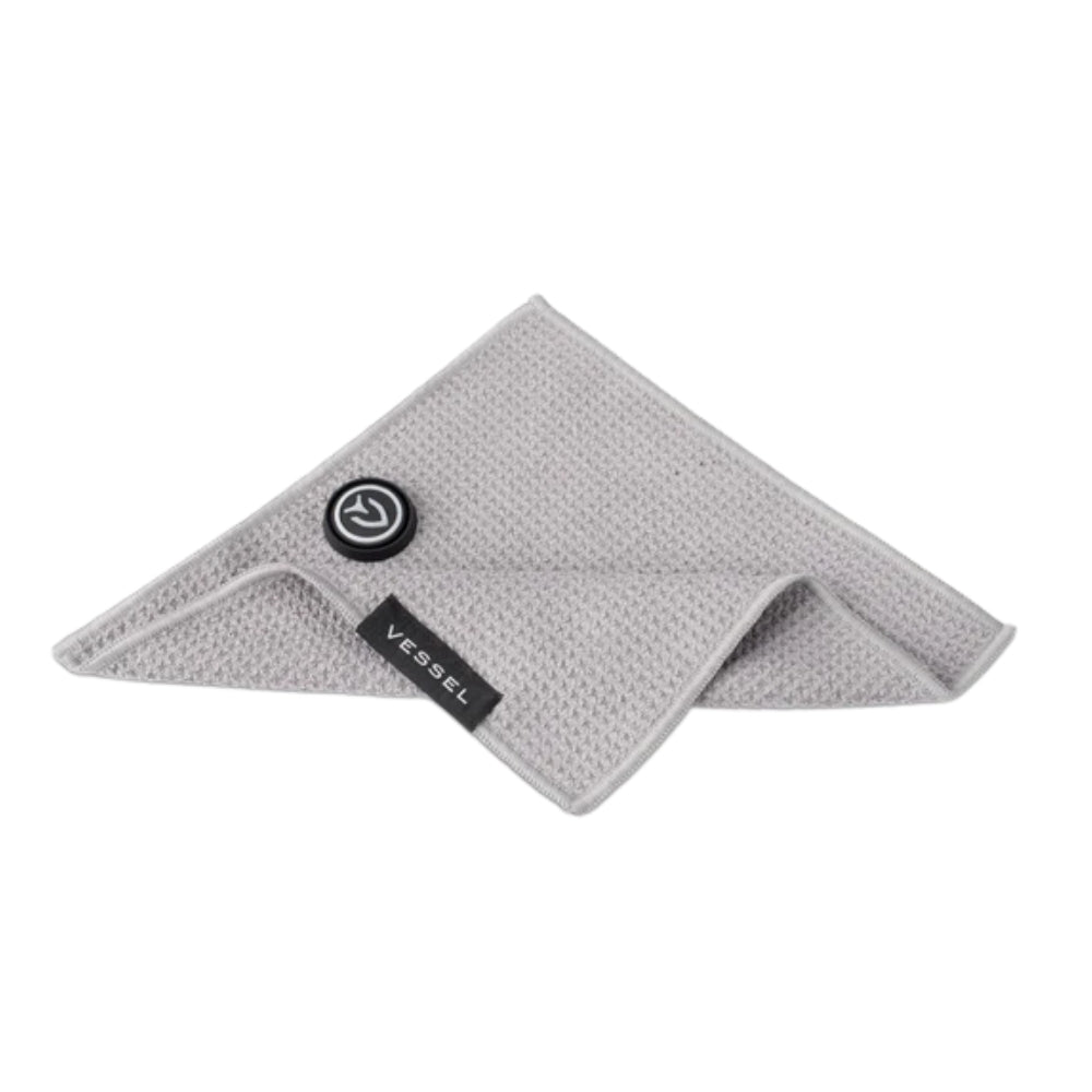 Vessel Magnetic Golf Towel 10" x 10" - Grey