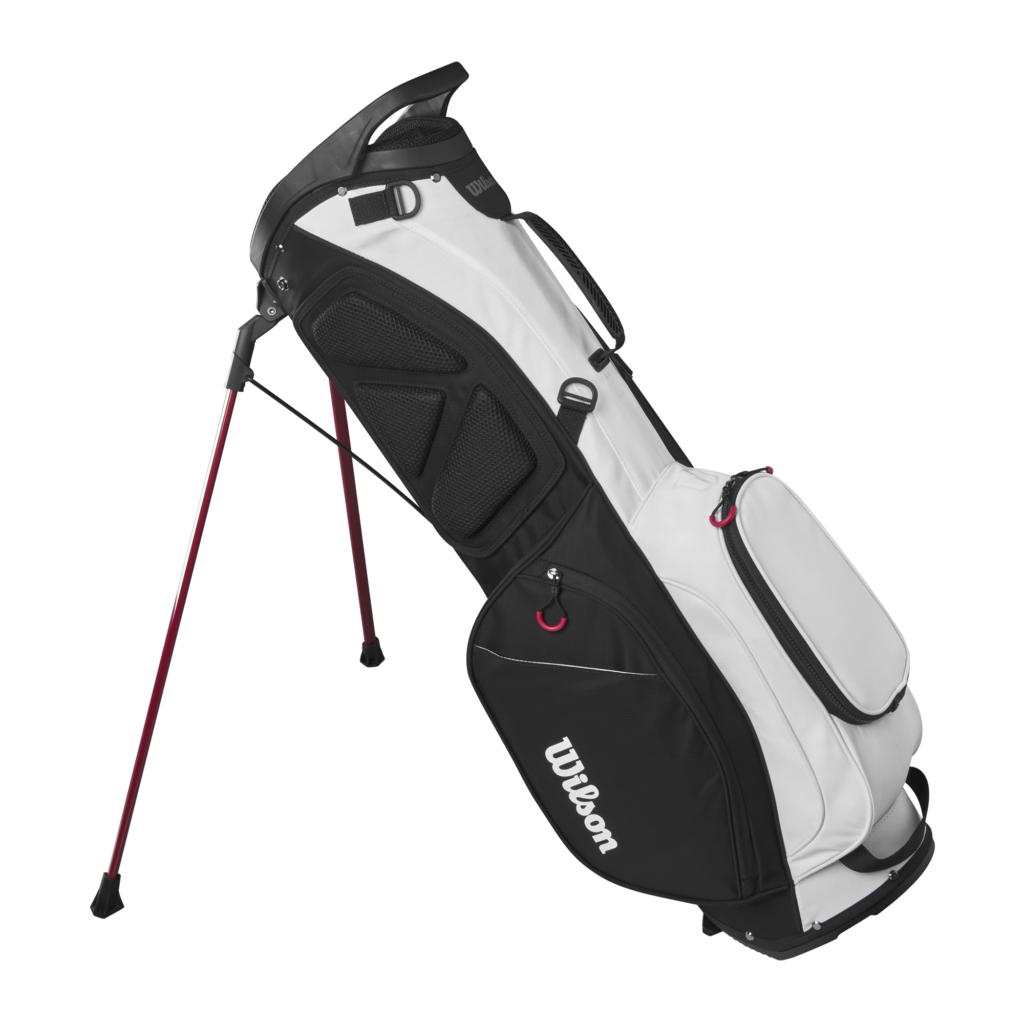 Wilson Exo Lite Golf Stand Bag - Black / Red / White