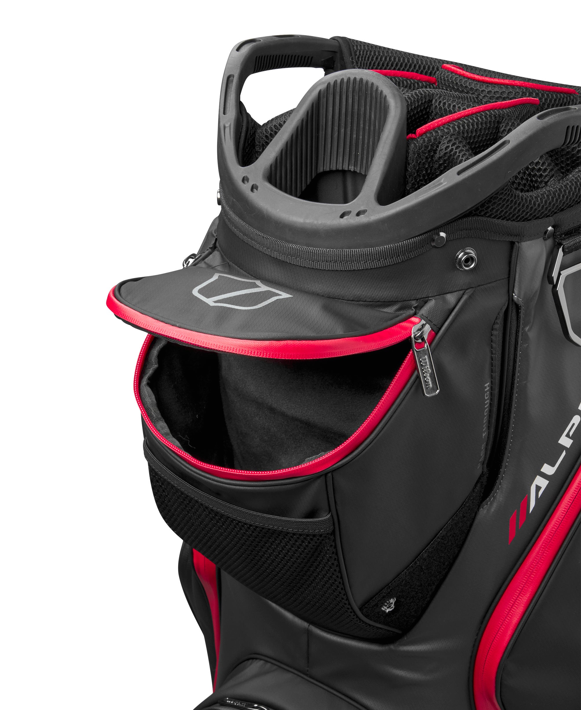 Wilson Alpine Dry Cart Bag - Black / Grey / Red