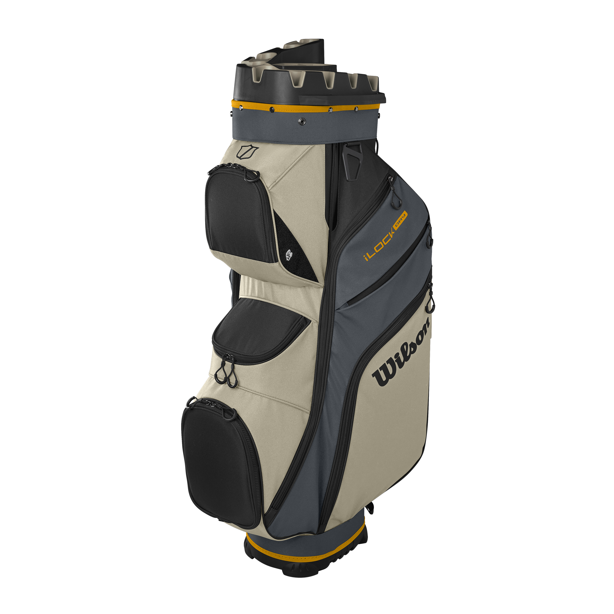 Wilson iLock 4 Cart Bag - Grey / Khaki / Orange