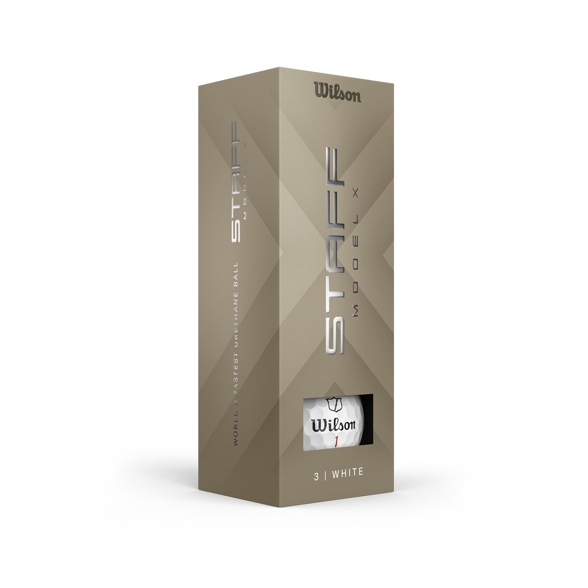 Wilson Staff Model X White Golf Balls (3 Ball Sleeve)