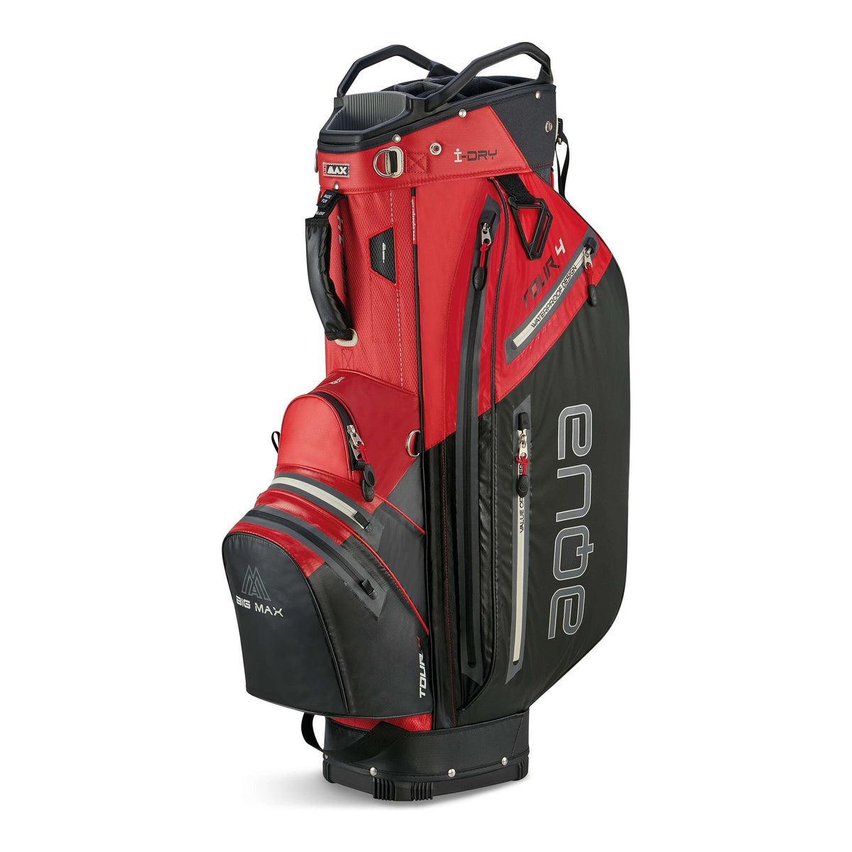 Big Max Aqua Tour 4 Golf Cart Bag - Red / Black