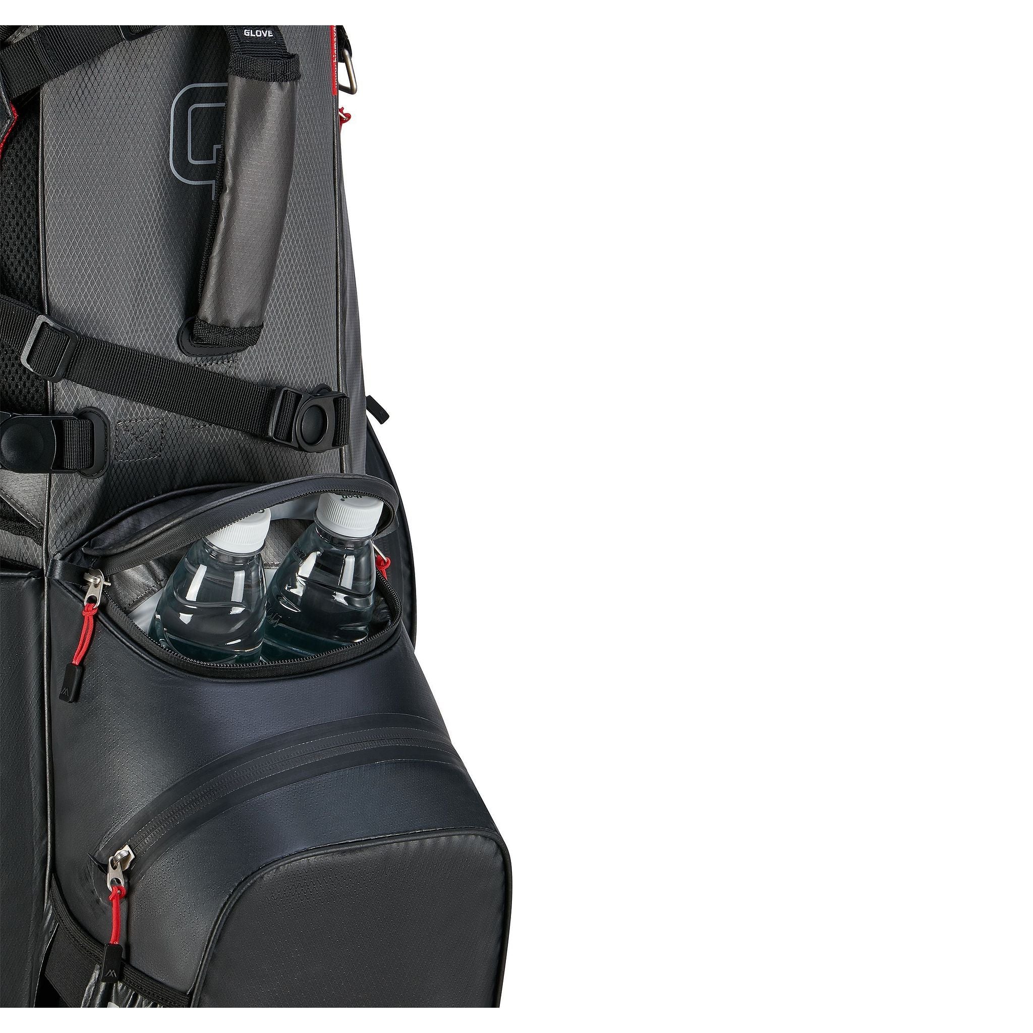 Big Max Aqua Hybrid 4 Golf Stand Bag - Black / Charcoal / Red