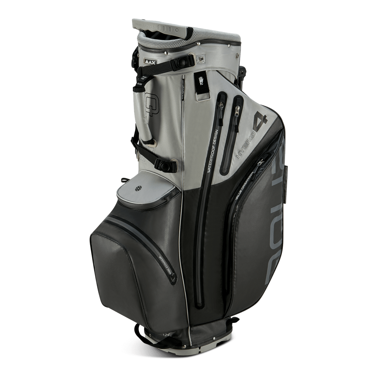 Big Max Aqua Hybrid 4 Golf Stand Bag - Grey / Silver - Big Max