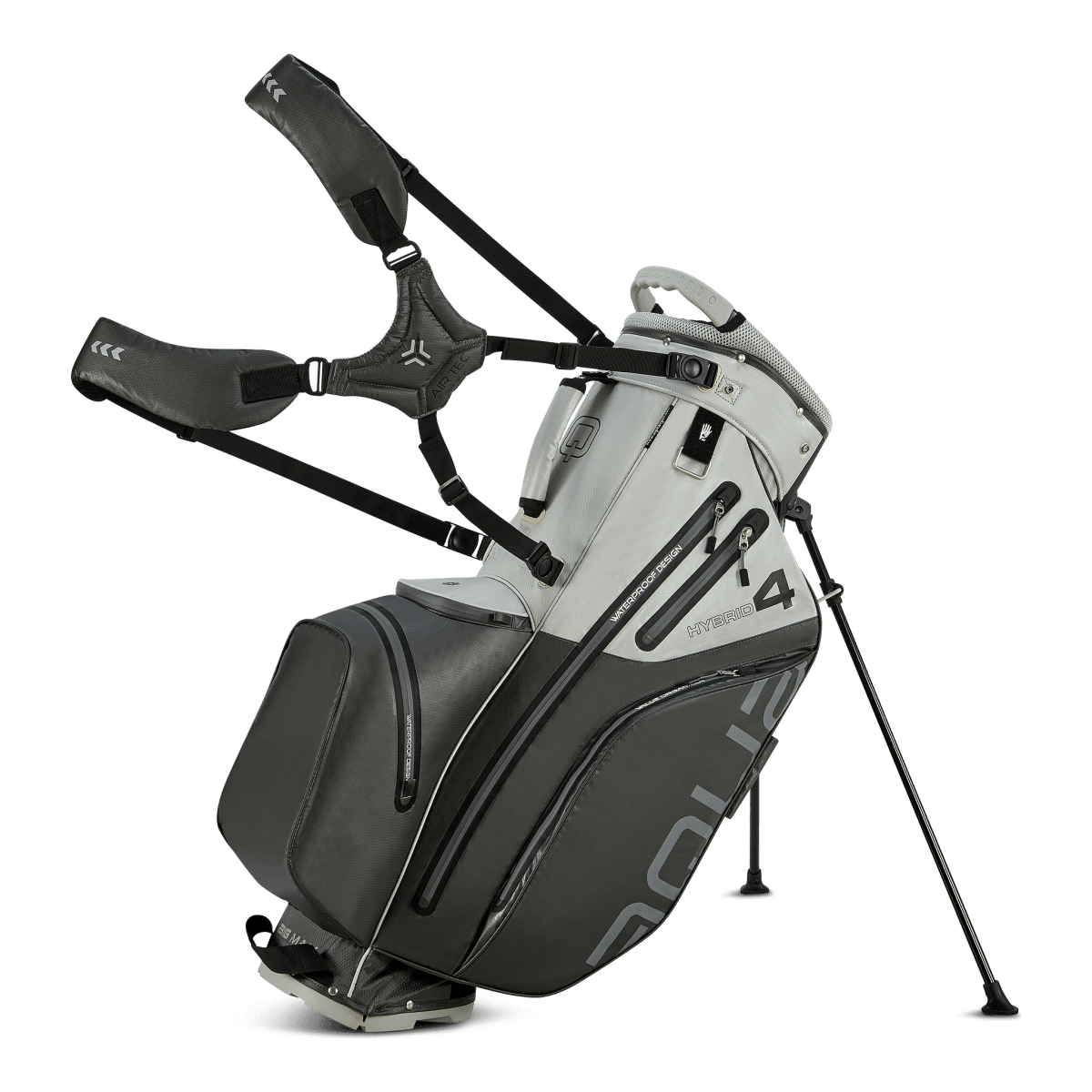 Big Max Aqua Hybrid 4 Golf Stand Bag - Grey / Silver - Big Max