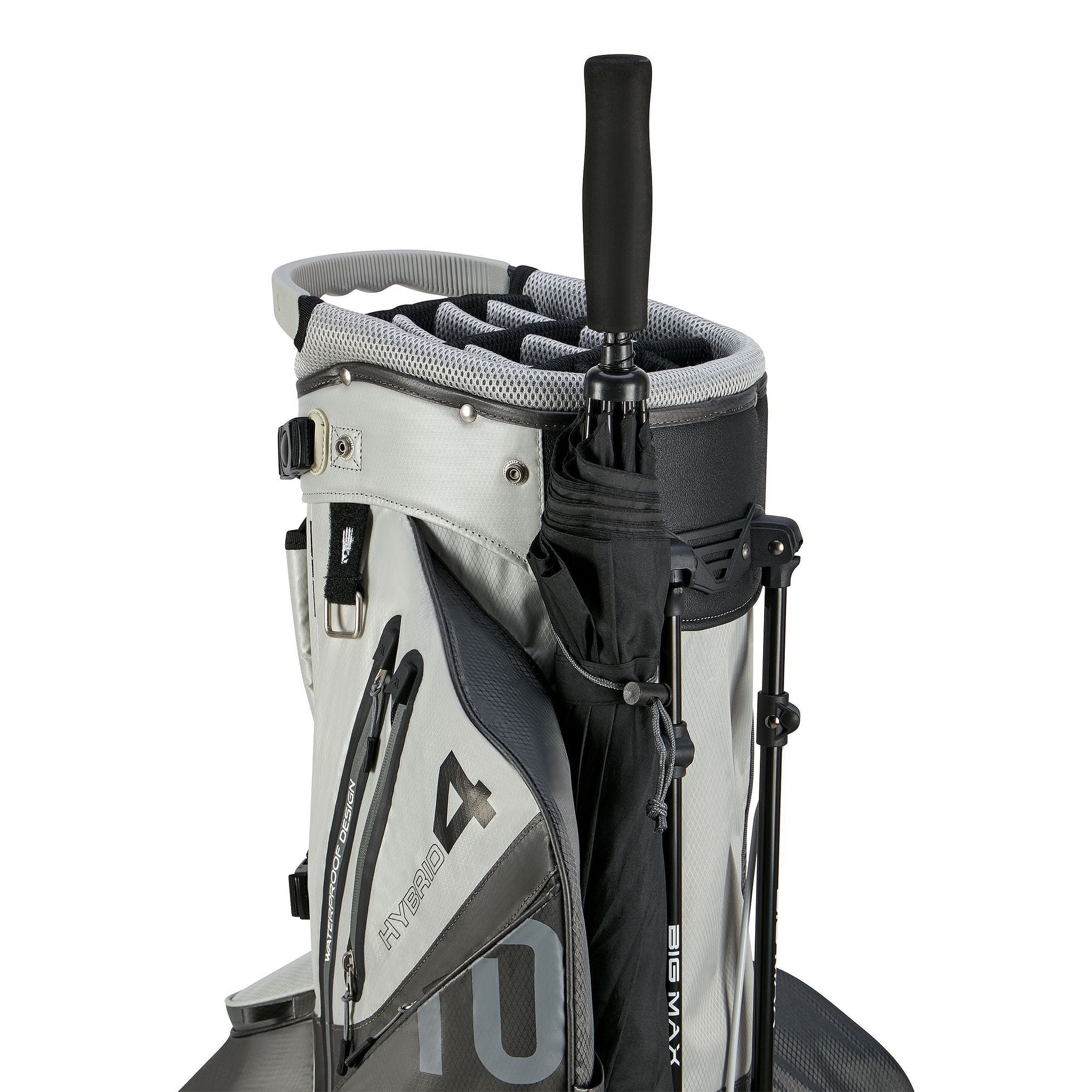 Big Max Aqua Hybrid 4 Golf Stand Bag - Grey / Silver