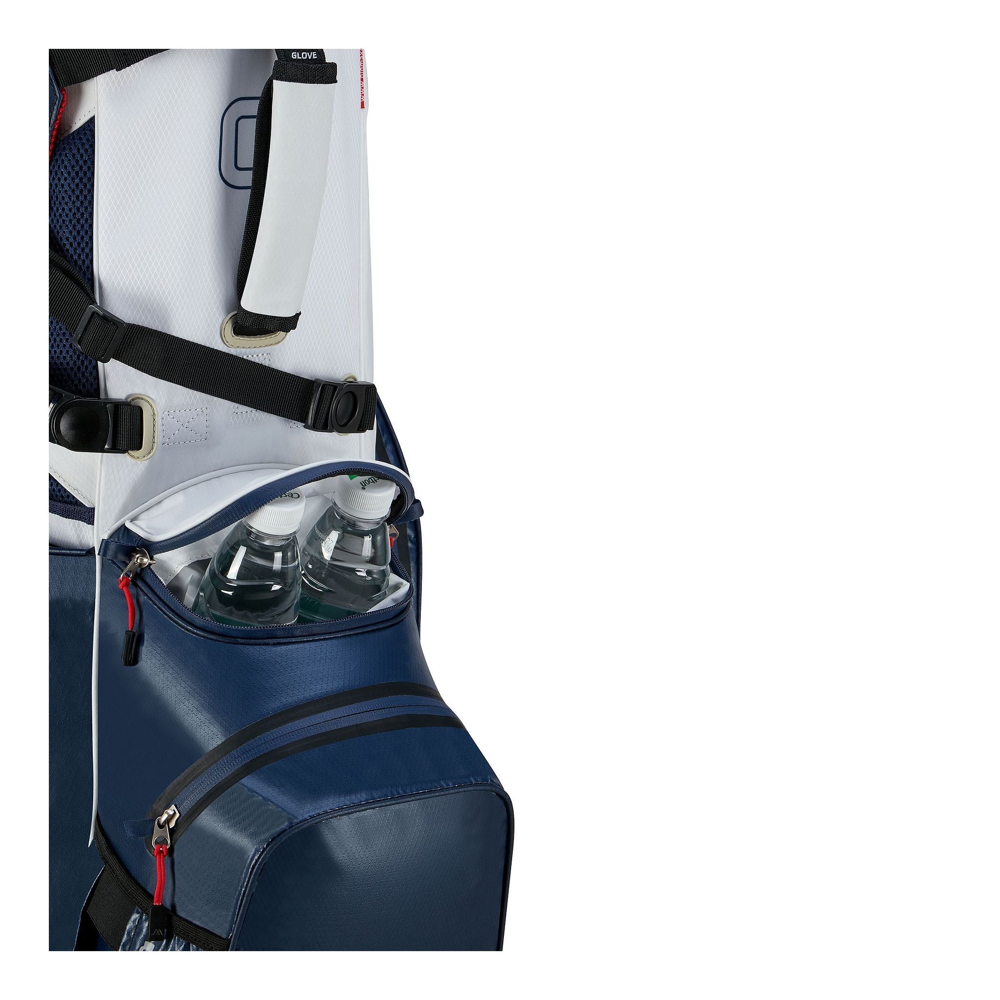 Big Max Aqua Hybrid 4 Golf Stand Bag - Navy / White / Red
