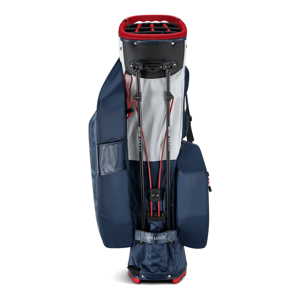 Big Max Aqua Hybrid 4 Golf Stand Bag - Navy / White / Red - Big Max