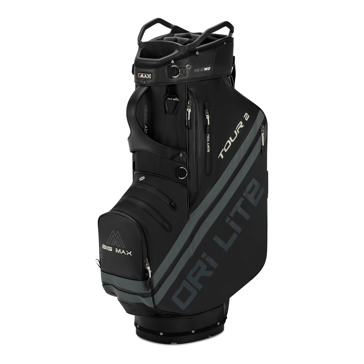 Big Max Dri Lite Tour 2 Golf Bag - Black / Charcoal - Big Max