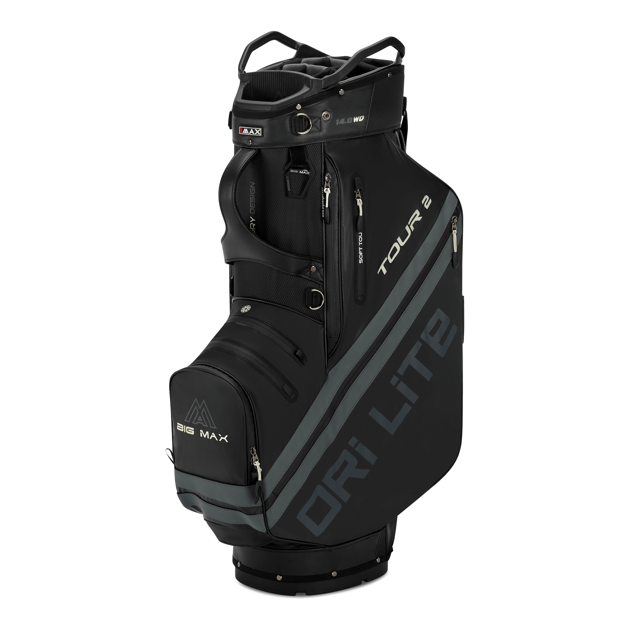 Big Max Dri Lite Tour 2 Golf Bag - Black / Charcoal