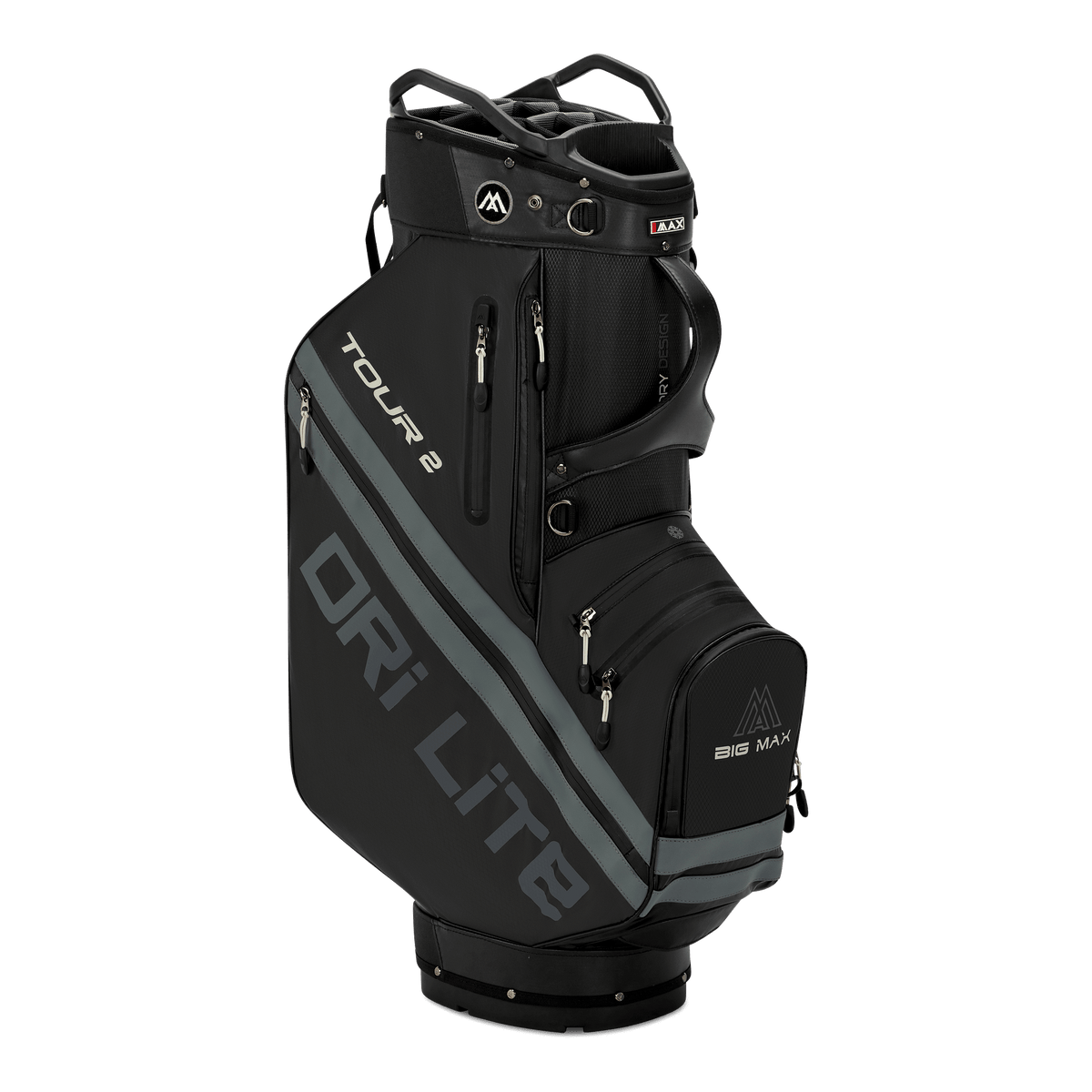 Big Max Dri Lite Tour 2 Golf Bag - Black / Charcoal - Big Max