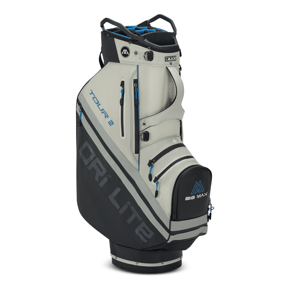 Big Max Dri Lite Tour 2 Golf Bag - Black / Off White / Blue