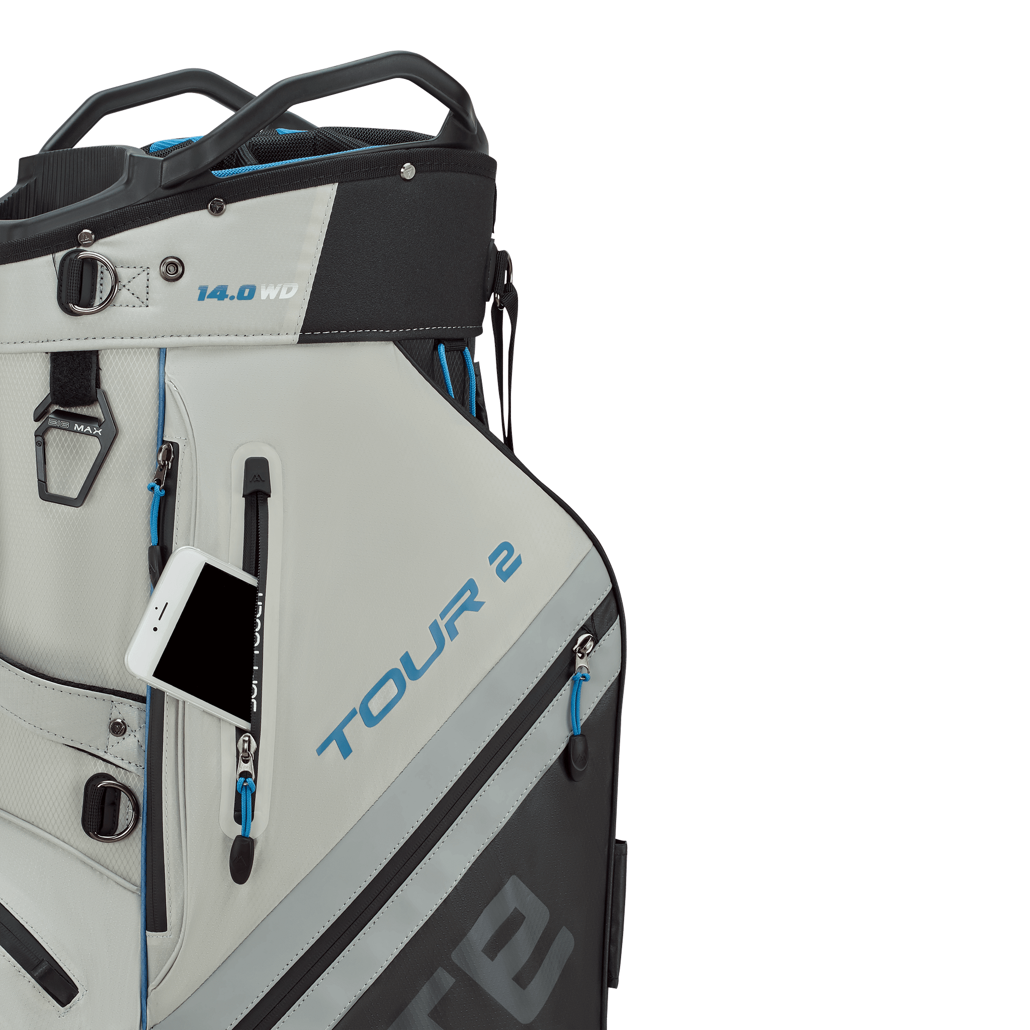 Big Max Dri Lite Tour 2 Golf Bag - Black / Off White / Blue