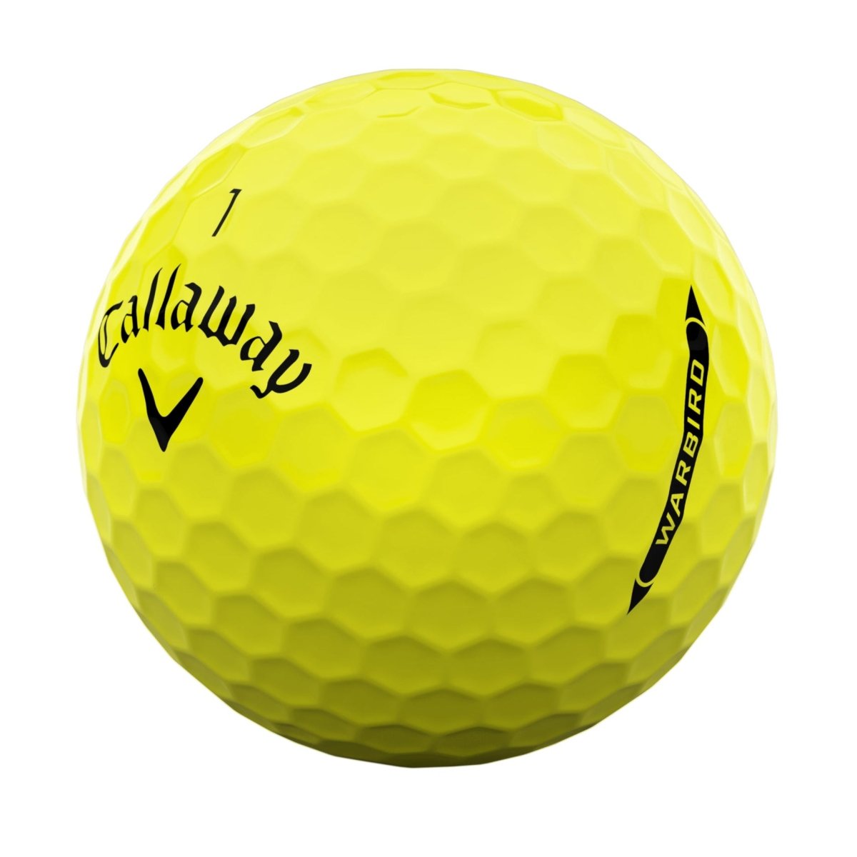 Callaway Warbird Distance Yellow Golf Balls (3 Ball Sleeve) - Callaway